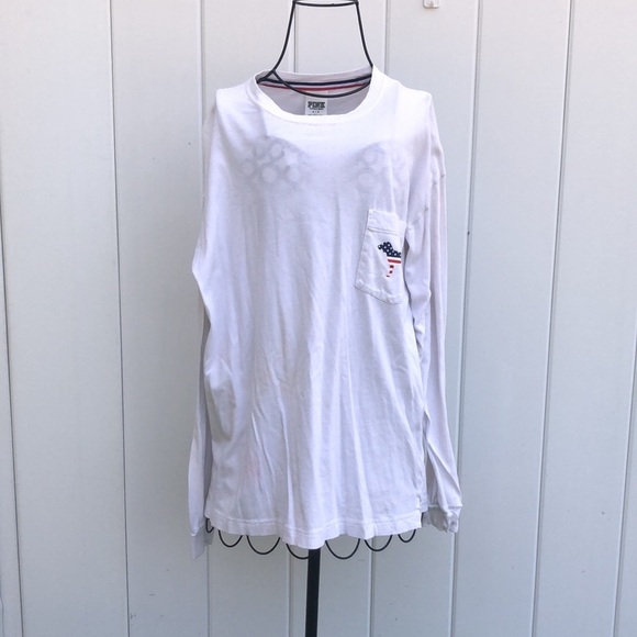 PINK Victoria’s Secret American flag red white and blue dog shirt size s…​ - Picture 9 of 10